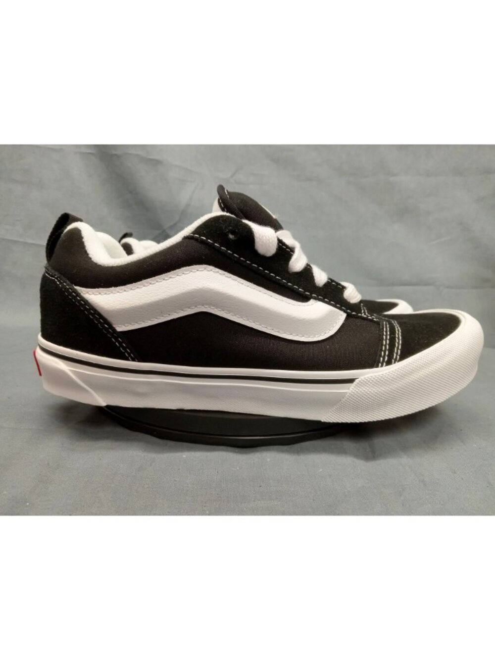 Vans Boys Knu School Sneakers 3D Stripe Black White Size 5 NEW NO BOX! - Picture 9 of 12